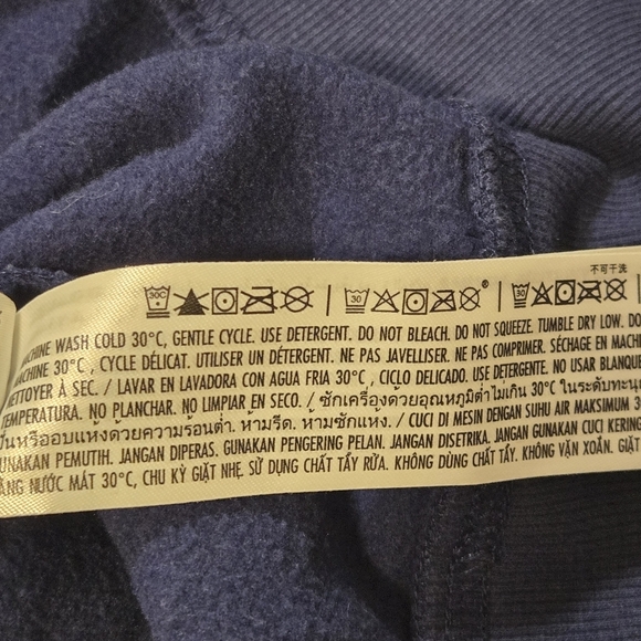 Walt Disney World 50th Anniversary Navy Iridescent Rose Gold Cropped Hoodie Xl - Picture 6 of 7